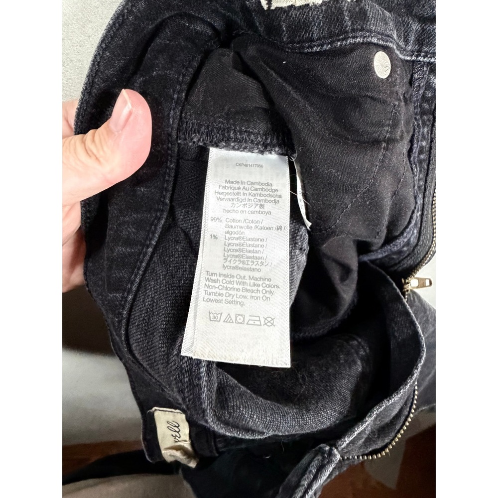 Madewell 90s Straight Leg Jeans Faded Black High Rise Denim Size 28 - Picture 7 of 8